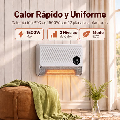 Calefactor Termostático CALOR O FRIO + MANDO A DISTANCIA
